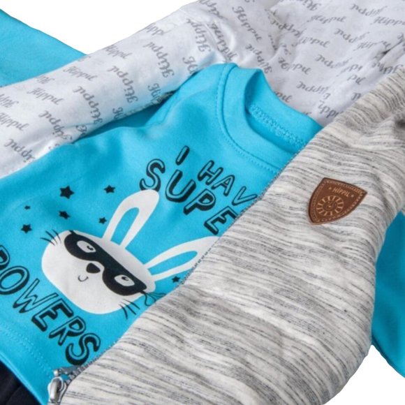 NEW with Tags Baby Clothing 3-Piece Cotton Set for Newborn Baby Girls and Boys - Picture 4 of 4